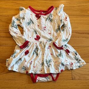 Kyte Baby Holiday Robin Twirl Bodysuit